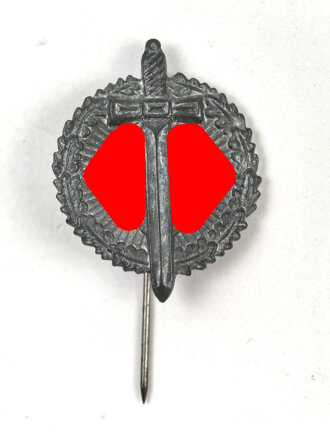 Winterhilfswerk Reichsstrassensammlung, Tag der Wehrmacht, Schwert vor Hakenkreuz mit rundem Eichenlaubkranz
