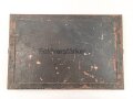 Gehäusedeckel zum Feldverstärker a der Wehrmacht. Originallack, Maße 34 x 22,5 cm