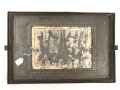 Gehäusedeckel zum Feldverstärker a der Wehrmacht. Originallack, Maße 34 x 22,5 cm