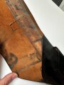 Pistolentasche schwarzes Leder, Alter und Herkunft unbekannt