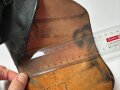 Pistolentasche schwarzes Leder, Alter und Herkunft unbekannt