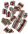 Konvolut Bandabschnitte zum Ehrenkreuz für Frontkämpfer / Kriegsteilnehmer. Breite meist 30mm