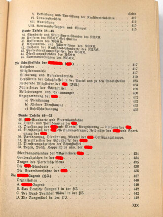 Organisationsbuch der NSDAP, Auflage 1936, 550 Seiten, Einband leicht defekt innen