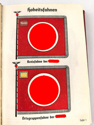 Organisationsbuch der NSDAP, Auflage 1936, 550 Seiten, Einband leicht defekt innen