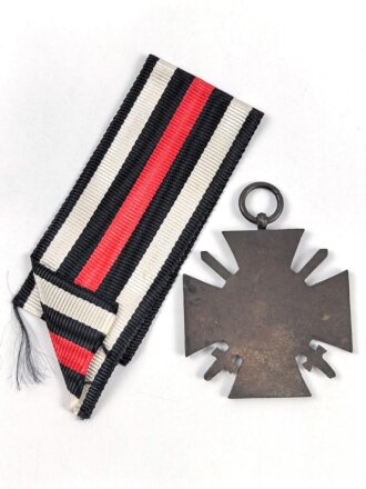 Ehrenkreuz für Frontkämpfer am Band, Hersteller O & B mit Verleihungsurkunde, ausgestellt Breslau 1934