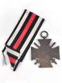 Ehrenkreuz für Frontkämpfer am Band, Hersteller O & B mit Verleihungsurkunde, ausgestellt Breslau 1934