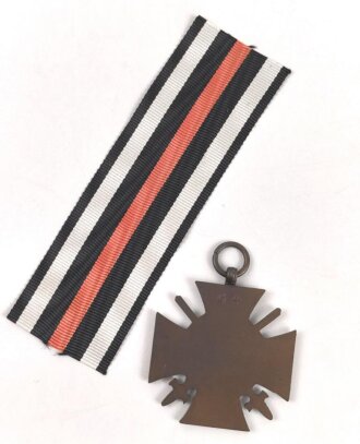 Ehrenkreuz für Frontkämpfer mit Band, Hersteller G4 mit Verleihungsurkunde, ausgestellt Ravensburg 1935