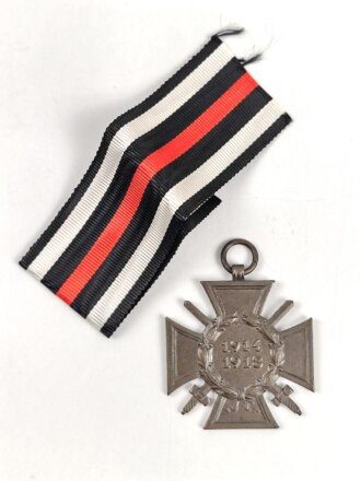 Ehrenkreuz für Frontkämpfer mit Band, Hersteller WK mit Verleihungsurkunde, ausgestellt Bledlingen 1934