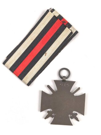 Ehrenkreuz für Frontkämpfer mit Band, Hersteller G14 mit Verleihungsurkunde, ausgestellt Hamburg 1935
