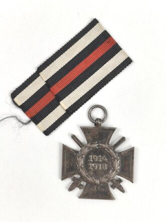 Ehrenkreuz für Frontkämpfer mit Band, Hersteller G15 mit Verleihungsurkunde, ausgestellt Baumholder 1935