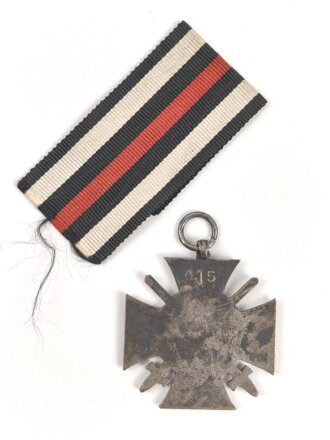 Ehrenkreuz für Frontkämpfer mit Band, Hersteller G15 mit Verleihungsurkunde, ausgestellt Baumholder 1935