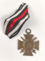 Ehrenkreuz für Frontkämpfer mit Band, Hersteller L.NBG mit Verleihungsurkunde, ausgestellt Karlsruhe 1935