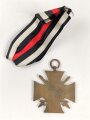 Ehrenkreuz für Frontkämpfer mit Band, Hersteller L.NBG mit Verleihungsurkunde, ausgestellt Karlsruhe 1935