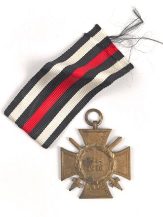 Ehrenkreuz für Frontkämpfer mit Band, Hersteller L.NBG mit Verleihungsurkunde, ausgestellt Angerburg 1935