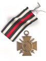 Ehrenkreuz für Frontkämpfer mit Band, Hersteller L.NBG mit Verleihungsurkunde, ausgestellt Angerburg 1935
