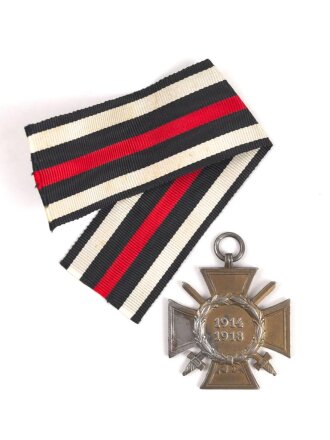 Ehrenkreuz für Frontkämpfer mit Band, Hersteller L.NBG mit Verleihungsurkunde, ausgestellt Mansfeld 1935