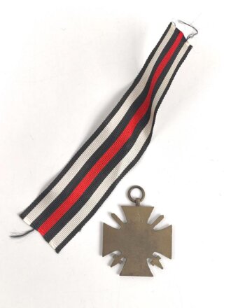 Ehrenkreuz für Frontkämpfer mit Band, Hersteller L.NBG mit Verleihungsurkunde, ausgestellt Göppingen 1934