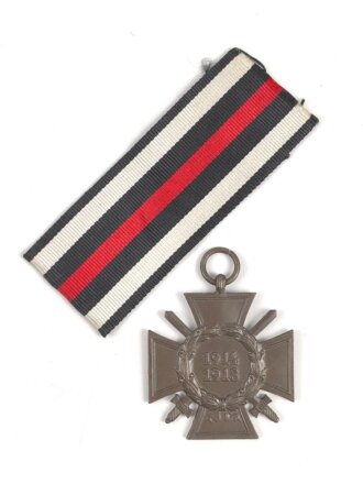 Ehrenkreuz für Frontkämpfer am Band, Hersteller O & B mit Verleihungsurkunde, ausgestellt Zwickau 1935