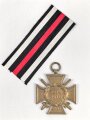 Ehrenkreuz für Frontkämpfer mit Band, Hersteller R.v. 24 Pforzheim,  mit Verleihungsurkunde, ausgestellt Kaiserslautern 1935