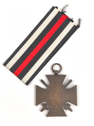 Ehrenkreuz für Frontkämpfer mit Band, Hersteller 1 R.v. Pforzheim,  mit Verleihungsurkunde, ausgestellt Bingen 1934