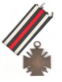 Ehrenkreuz für Frontkämpfer mit Band, Hersteller 1 R.v. Pforzheim,  mit Verleihungsurkunde, ausgestellt Bingen 1934