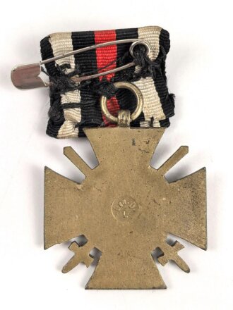 Ehrenkreuz für Frontkämpfer an Spange, Hersteller Gen. D.L. ,  mit Verleihungsurkunde, ausgestellt Trier 1934