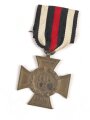 Ehrenkreuz für Kriegsteilnehmer am Band, Hersteller O.14 ,  mit Verleihungsurkunde, ausgestellt Birkenfeld 1934