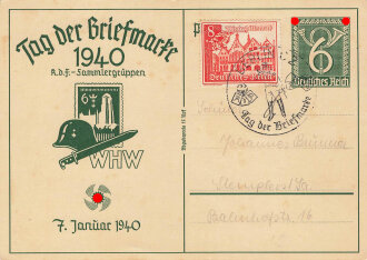 Winterhilfswerk 1940, Ganzsache " Tag der Briefmarke"