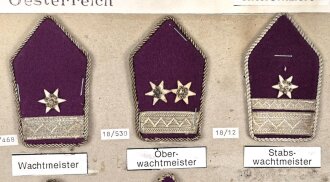 Österreich, Sammlung Rangabzeichen Unteroffiziere,...