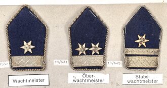 Österreich, Sammlung Rangabzeichen Versorgung, auf...