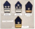 Österreich, Sammlung Rangabzeichen Versorgung, auf Karton getackert