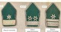 Österreich, Sammlung Rangabzeichen Infanterie/ Ordnungstruppe, auf Karton getackert