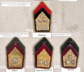 Österreich, Sammlung Rangabzeichen für Offiziere, auf Karton getackert