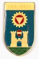 Österreich, Truppenkörperabzeichen "Heereszeuganstalt Wels", Maße 35 x 60mm, Nadel lose dabei