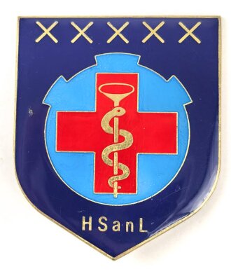 Österreich, Truppenkörperabzeichen "HSanL", Maße 50 x 60mm, Rückseitig Klebereste