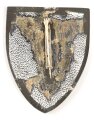 Österreich, Truppenkörperabzeichen "Heeres Unteroffz. Schule Enns", Maße 50 x 63mm, Rückseitig Klebereste