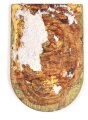 Österreich, Truppenkörperabzeichen "Landwehrstammregiment 35", Maße 40 x 60mm, Rückseitig Klebereste ohne Nadel