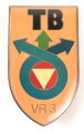 Österreich, Truppenkörperabzeichen "Truppensportbataillon/Versorgungsregiment 3", Maße 30 x 53mm