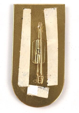 Österreich, Truppenkörperabzeichen "Panzerbataillon 10 Niederösterrich", Maße 30 x 60mm, Klebereste rückseitig