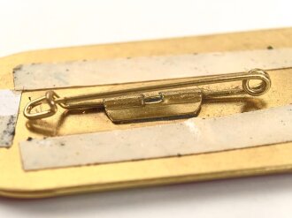 Österreich, Truppenkörperabzeichen "Panzerbataillon 10 Niederösterrich", Maße 30 x 60mm, Klebereste rückseitig
