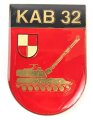 Österreich, Truppenkörperabzeichen "Korps Artillerie Bataillon 32", Maße 45 x 65mm