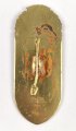 Österreich, Truppenkörperabzeichen "Panzerstabsbataillon 9", Maße 30 x 80mm, Klebereste rückseitig