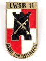 Österreich, Truppenkörperabzeichen "Landwehstammregiment 11", Maße 35 x 65mm