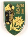 Österreich, Truppenkörperabzeichen "Jägerbataillon 21", Maße 40 x 60mm