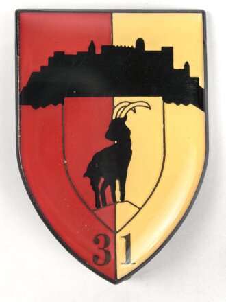 Österreich, Truppenkörperabzeichen "Jägerbataillon 31", Maße 35 x 50mm
