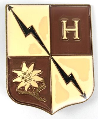 Österreich, Truppenkörperabzeichen "Heeresfernmelderregient", Maße 45 x 55mm