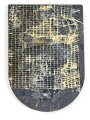 Österreich, Truppenkörperabzeichen "Heereskraftfahrschule Wien", Maße 45 x 65mm, Nadel fehlt, Klebereste rückseitig