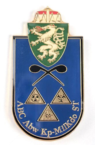 Österreich, Truppenkörperabzeichen "ABC-Abwehrkompanie Miltärkommando Steiermark" Maße 35 x 70mm