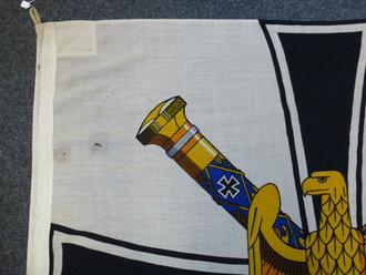 Kriegsmarine, Anwesenheitsflagge des Grossadmiral, Grösse 150 x 150 cm. Farbfrisches, sehr dekoratives Stück .