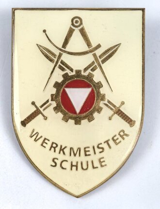 Österreich, Truppenkörperabzeichen "Werkmeisterschule" Maße 40 x 60mm